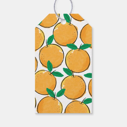 Aangepast Sinaasappel snijdsel - Hartelijk dank vo Cadeaulabel (Achterkant)