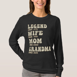 Aangepast sinds jaren Legende Vrouw Moeder Oma Gro T-shirt