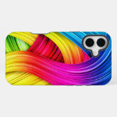 Aangepast sjabloon Abstract golfpatroon iPhone Hoesje (Achterkant horizontaal)