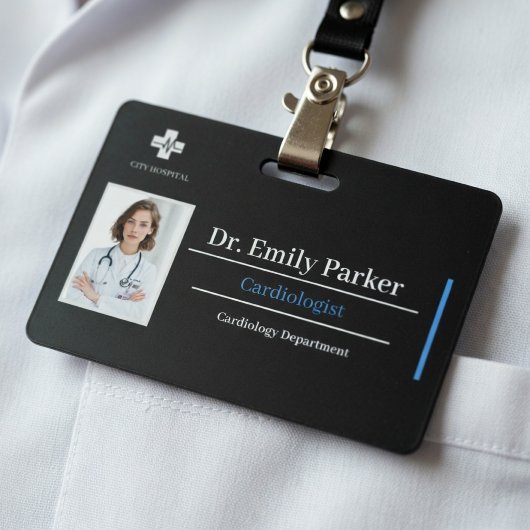Aangepast sjabloon voor doktersidentificatiebadge  badge