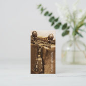 Aangepast sjabloon voor een creditcard voor uphols visitekaartje (Staand voorkant)