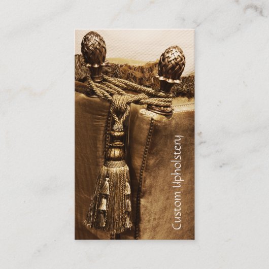 Aangepast sjabloon voor een creditcard voor uphols visitekaartje (Voorkant)