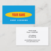 Aangepast sjabloon voor zakelijke surf-instructeur visitekaartje (Voorkant / Achterkant)