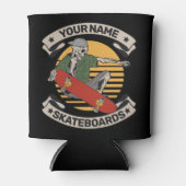 Aangepast skateboard nose Grab Skeleton Skater Blikjeskoeler (Voorkant)