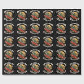 Aangepast skateboard nose Grab Skeleton Skater Cadeaupapier (Vlak)