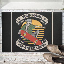 Aangepast skateboard nose Grab Skeleton Skater Deurmat