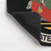 Aangepast skateboard nose Grab Skeleton Skater Muismat (Hoek)