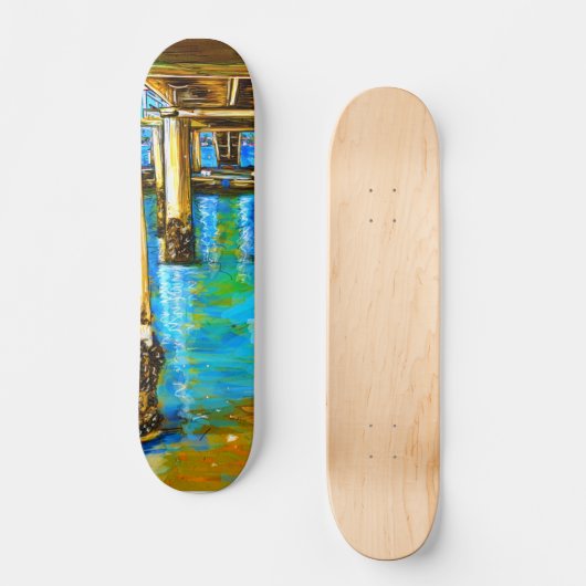 aangepast skateboard " onder de bordwandeling (Voorkant)