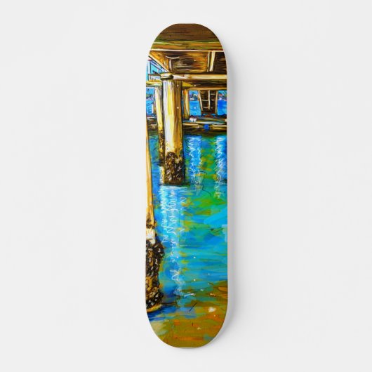 aangepast skateboard " onder de bordwandeling (Voorkant)