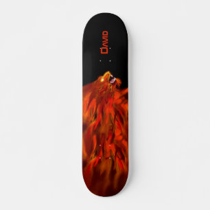 Aangepast skateboard voor brandbestrijding met lee