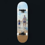 Aangepast skateboard voor foto en tekst Uw eigen o<br><div class="desc">Aangepaste foto en tekst - Uniek uw eigen ontwerp - Gepersonaliseerde familie / vrienden of persoonlijke cadeautjes - Voeg Jouw tekst en foto toe - vergroot en verplaats elementen met aanpassingsgereedschap!</div>