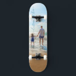 Aangepast skateboard voor foto en tekst Uw eigen o<br><div class="desc">Aangepaste foto en tekst - Uniek uw eigen ontwerp - Gepersonaliseerde familie / vrienden of persoonlijke cadeautjes - Voeg Jouw tekst en foto toe - vergroot en verplaats elementen met aanpassingsgereedschap!</div>