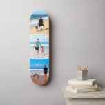 Aangepast skateboard voor fotocollage - Tekst<br><div class="desc">Aangepaste foto's Collage Familie Liefde Aangepaste tekst - Moeder / Vader / Kind / Ouders / Koppel - Moderne Aangepaste foto's Uniek Uw eigen ontwerp - Speciale familie / Vrienden of Persoonlijke cadeautjes - Voeg uw foto's en tekst toe - Naam / Favoriete achtergrond - Elementen en Tekstkleuren / Lettertype...</div>