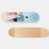 Aangepast skateboard voor fototekst - Beste DAD oo (Horizontaal)