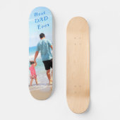 Aangepast skateboard voor fototekst - Beste DAD oo (Voorkant)