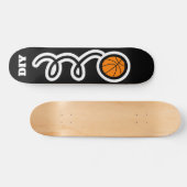 Aangepast skateboard voor monogram basketbal (Horizontaal)