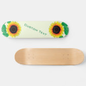 Aangepast skateboard voor tekst en kleuren met zon (Horizontaal)