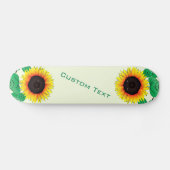Aangepast skateboard voor tekst en kleuren met zon (Horizontaal)