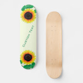 Aangepast skateboard voor tekst en kleuren met zon (Voorkant)