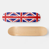 aangepast skateboarddek van de vlag van British Un Persoonlijk Skateboard (Horizontaal)