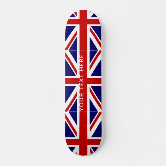 aangepast skateboarddek van de vlag van British Un Persoonlijk Skateboard (Voorkant)