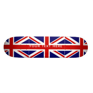 aangepast skateboarddek van de vlag van British Un Persoonlijk Skateboard