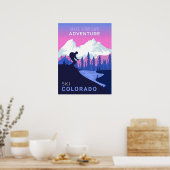 Aangepast Ski-poster voor locatie Poster (Keuken)