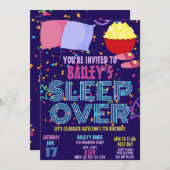 Aangepast Slaap-over-dag-feest Kaart (Voorkant / Achterkant)