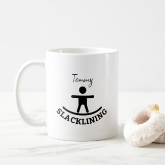 Aangepast Slacklining Adventure T-shirt Koffiemok