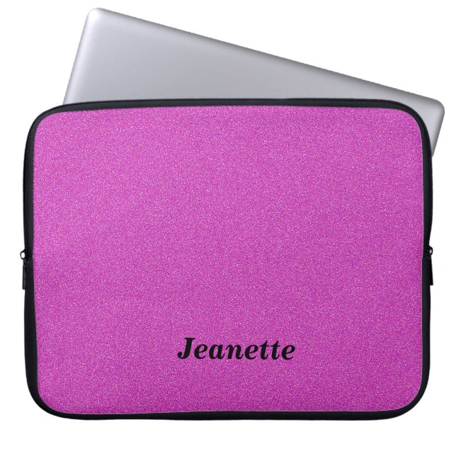 Aangepast Sleeve voor notebookcomputer Hot Pink aa (Voorkant)