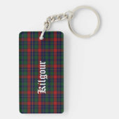 Aangepast Sleutelhanger Clan Kilgour Tartan Pset (achterkant)