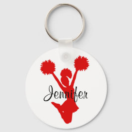 Aangepast Sleutelhanger Rode Cheerleader