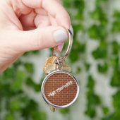 Aangepast Sleutelhanger tekst Cadeaubon Modern Bri (Hand)