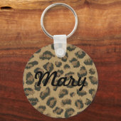 Aangepast Sleutelhanger van de luipaard (Voorkant)