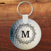 Aangepast Sleutelhanger van Monogram Golf Ball Spo (Voorkant)