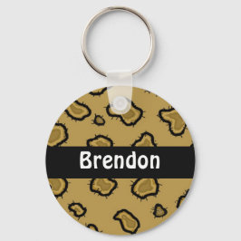 Aangepast Sleutelhanger voor afdrukken van leopard