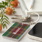 Aangepast Sleutelhanger voor Clan Baxter Tartan (Voorkant Rechts)