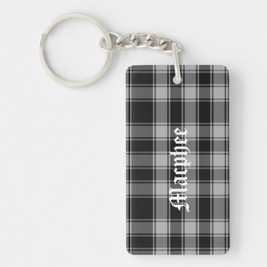 Aangepast Sleutelhanger voor Clan Macphee Tartan (Voorkant)