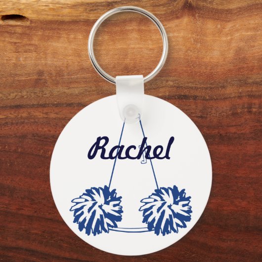 Aangepast Sleutelhanger voor de marineblauw (Voorkant)