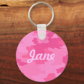 Aangepast Sleutelhanger voor helder roze Camouflag (Voorkant)