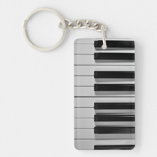 Aangepast Sleutelhanger voor pianolettoetsenbord (Voorkant)