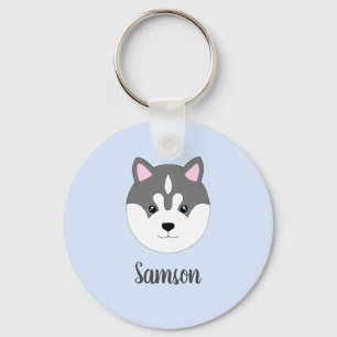 Aangepast Sleutelhanger voor siberiaanse Husky Dog