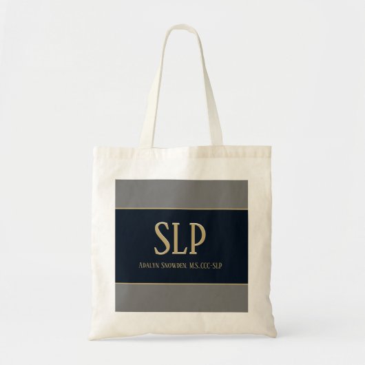 Aangepast SLP-tas (spraaktaalpatholoog) Tote Bag (Voorkant)