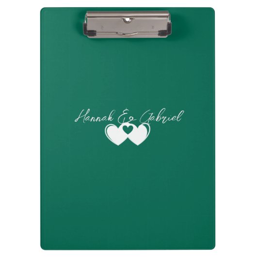 Aangepast smaragdgroen klembord (Voorkant)