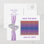 Aangepast snijdlint voor hartelaag opslaanHet Brie Aankondigingskaart (Voorkant / Achterkant)