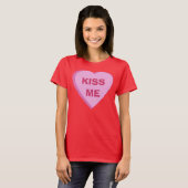 Aangepast Snoep Hart T-shirt (Voorkant volledig)