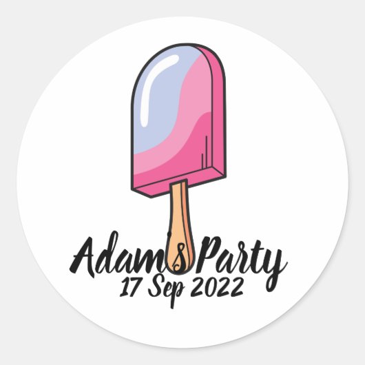 Aangepast snoep ronde sticker (Voorkant)