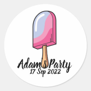 Aangepast snoep ronde sticker