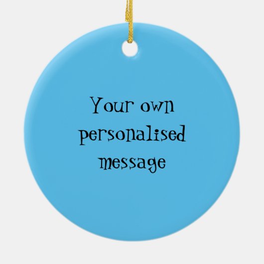 Aangepast snoepgoed keramisch ornament (Achterkant)