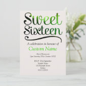 Aangepast snoepje 16 kaart (Staand voorkant)